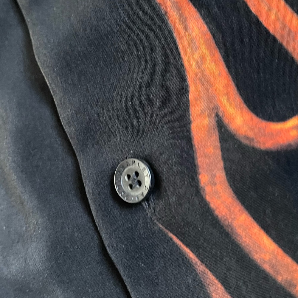 Vintage Harley Davidson Flame Button Up - Picture 5 of 9